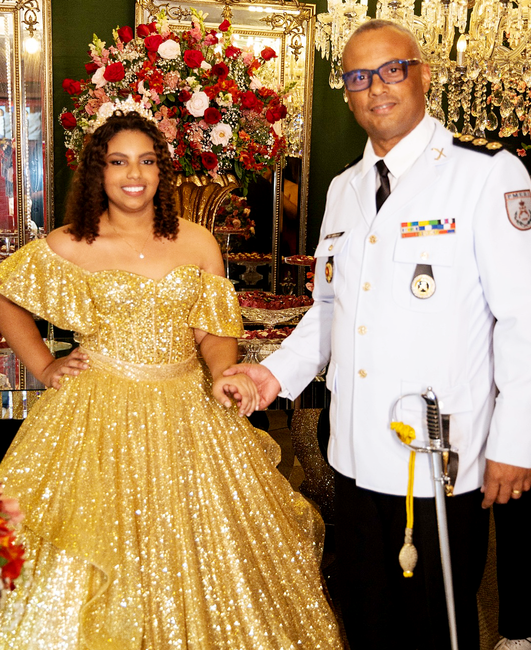 Vitória e o pai Fabiano