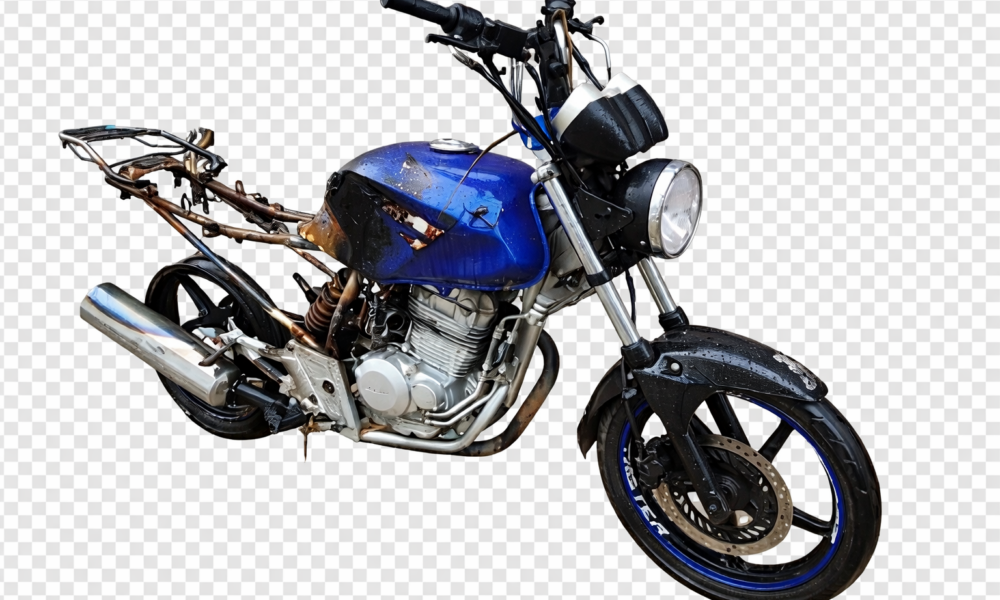 Motocicleta é incendiada no Morro dos Cachorros