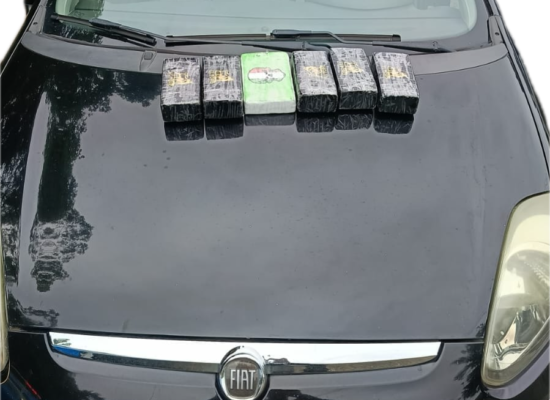 Cocaína apreendida em Itaocara pelo BPRV
