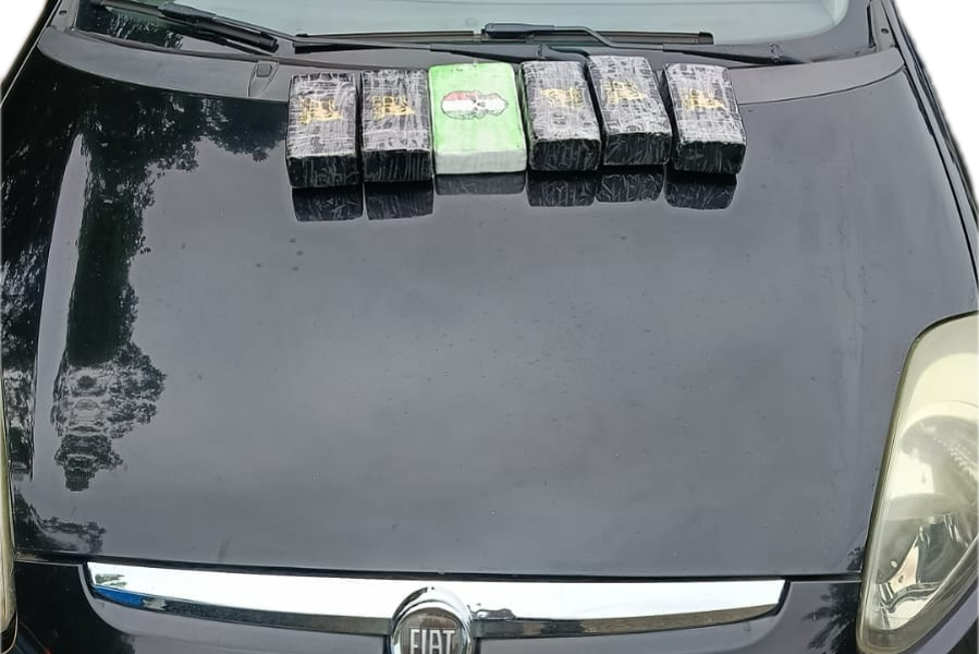 Cocaína apreendida em Itaocara pelo BPRV